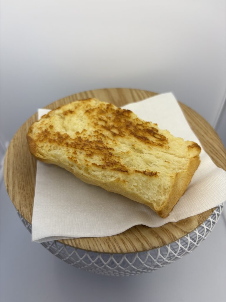 紙コップ保存パンバター 加熱後内側