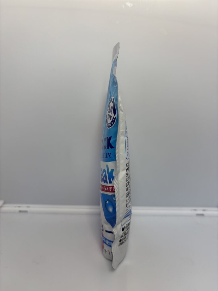 LIFE STOCK (HEALTH RESCUE JELLY) Water Break ソルティーライチ味 パッケージ側面