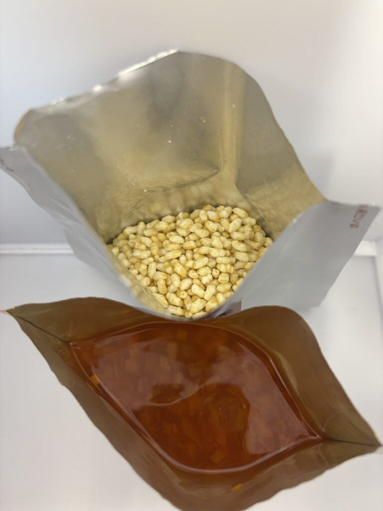 サクッとライス ミネストローネ 玄米・スープ開封