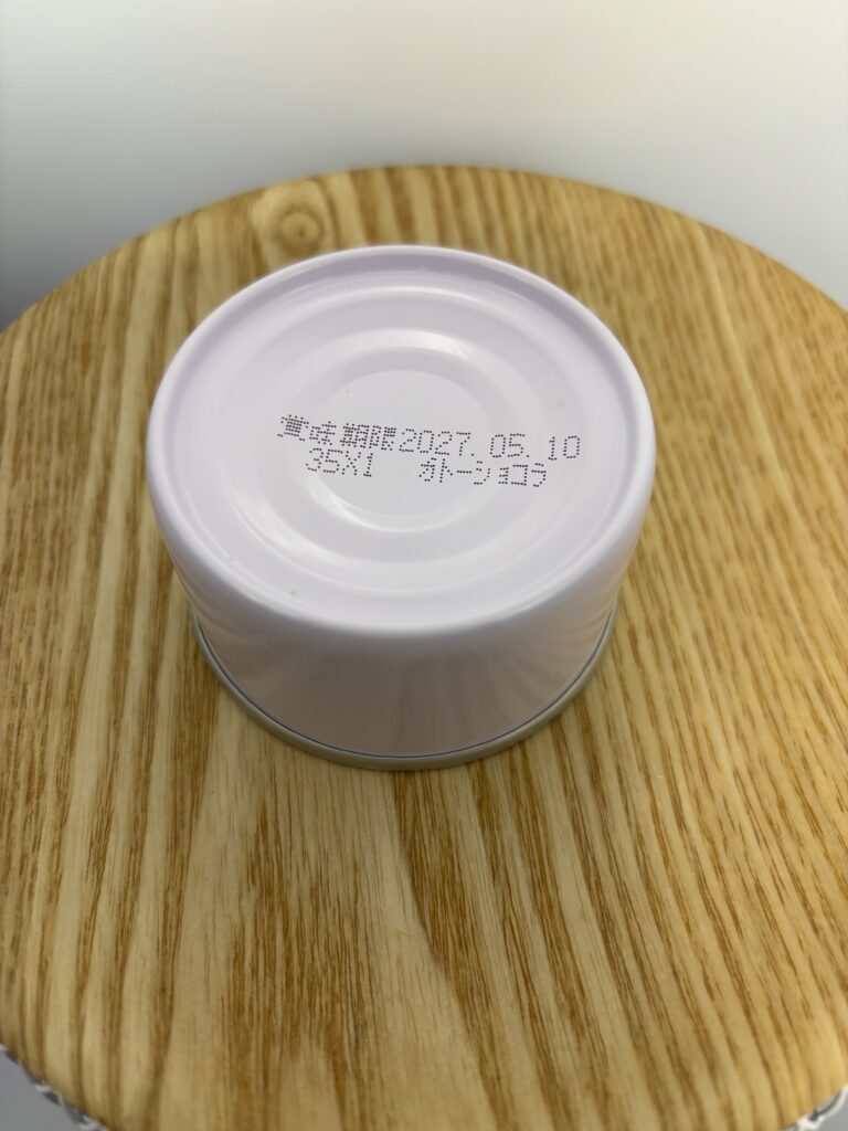横浜ハイカラ 缶スイーツ 缶本体 裏側