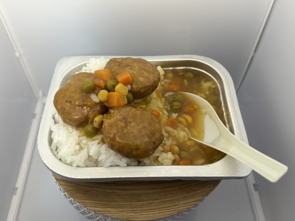 レスキューフーズ一食ボックス 和風ハンバーグライス 完成