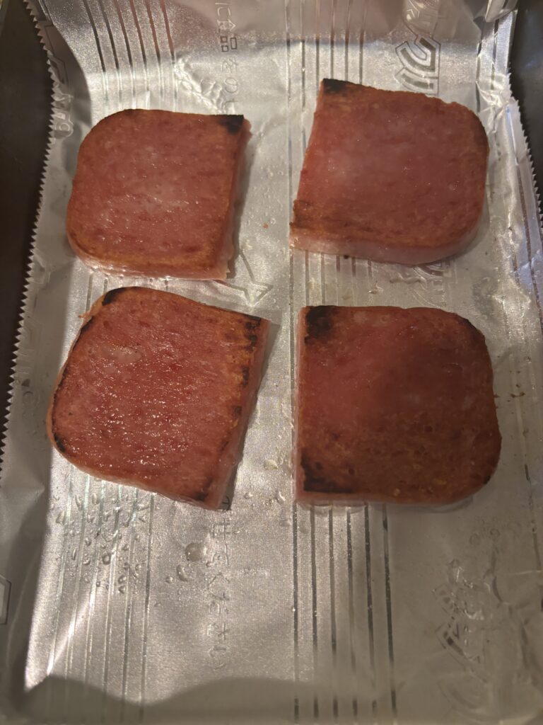 TULIP ポークランチョンミート　フライパンで焼く