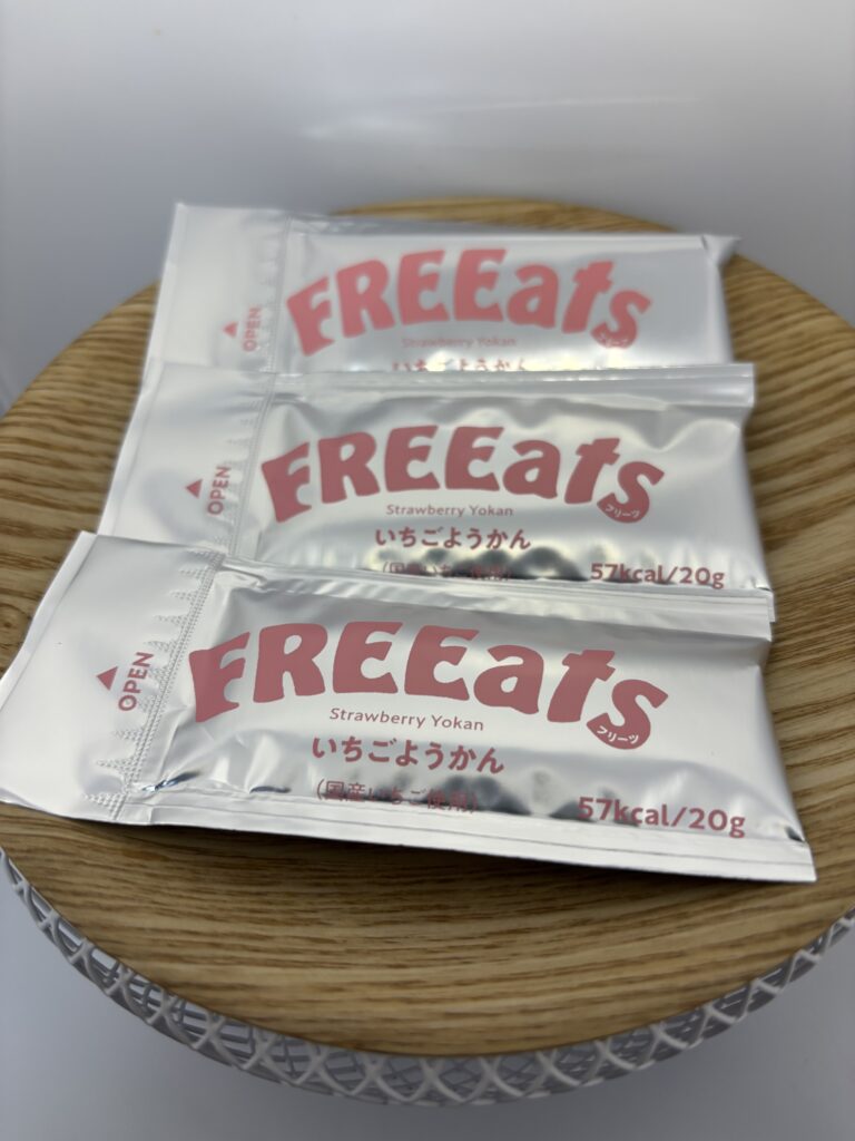 FREEats (フリーツ) いちごようかん　個包装３本（表）
