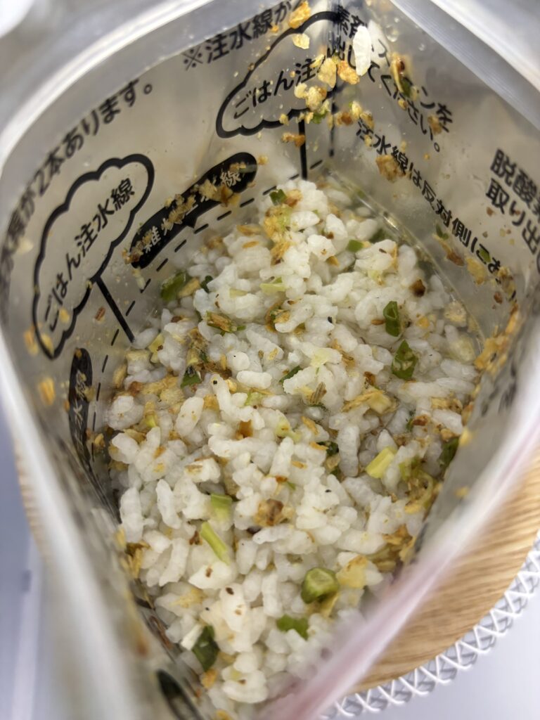 マジックライス ななこめっつ 鯛めし　水調理後