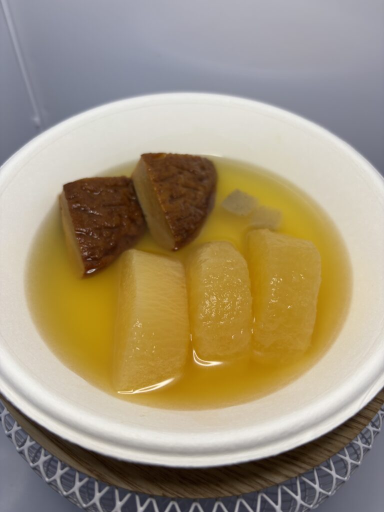 美味しい防災食 おでん 常温 中身を出したところ