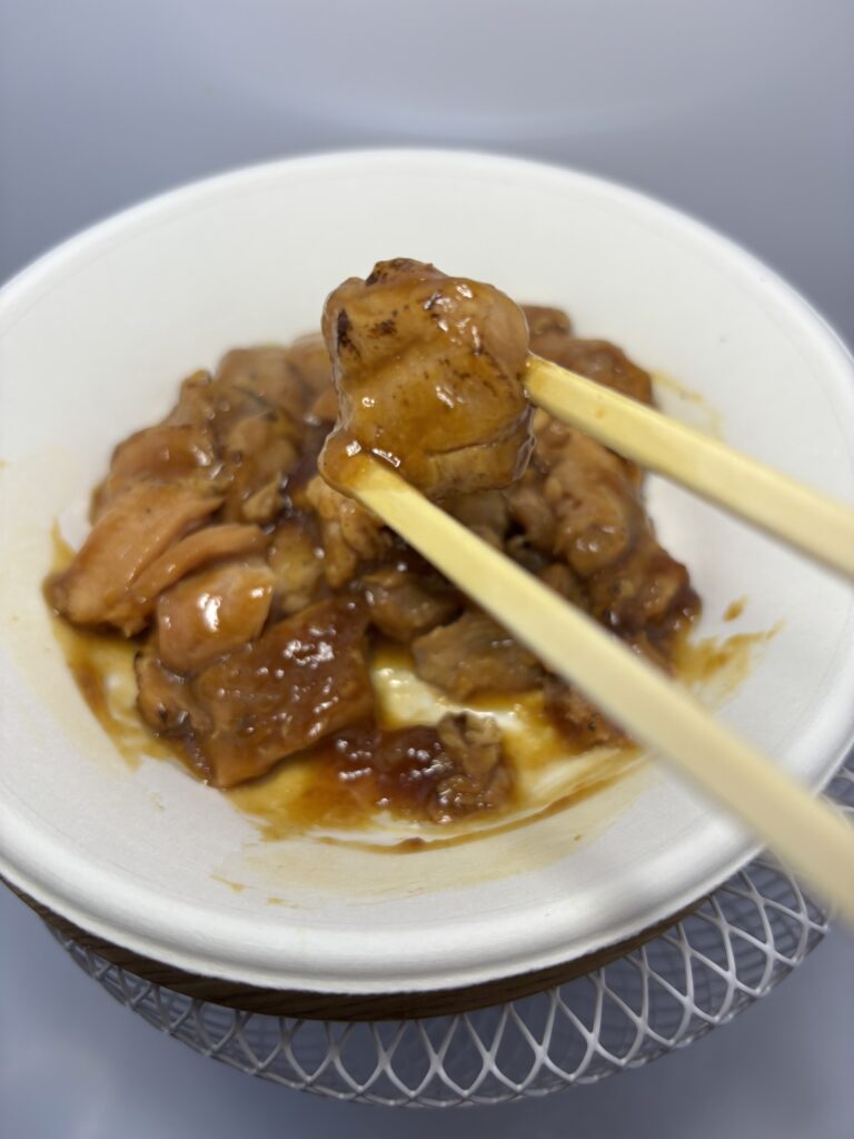 自衛隊員に人気!! やきとり 湯煎後 中身 拡大