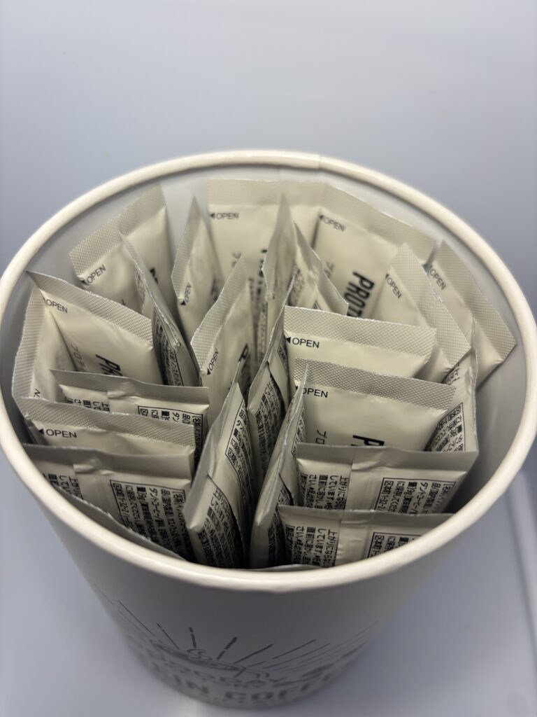 メガロス プロテインコーヒー カフェオレ 箱の中身