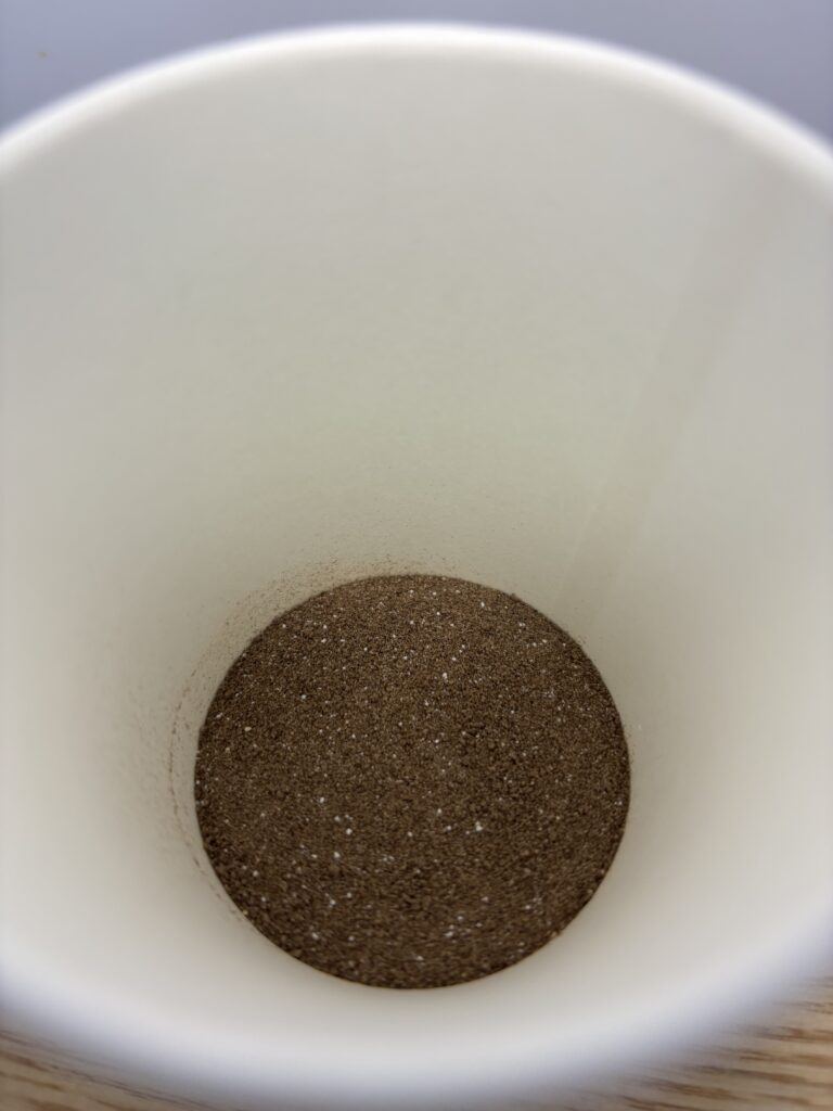 メガロス プロテインコーヒー 中身を出したところ