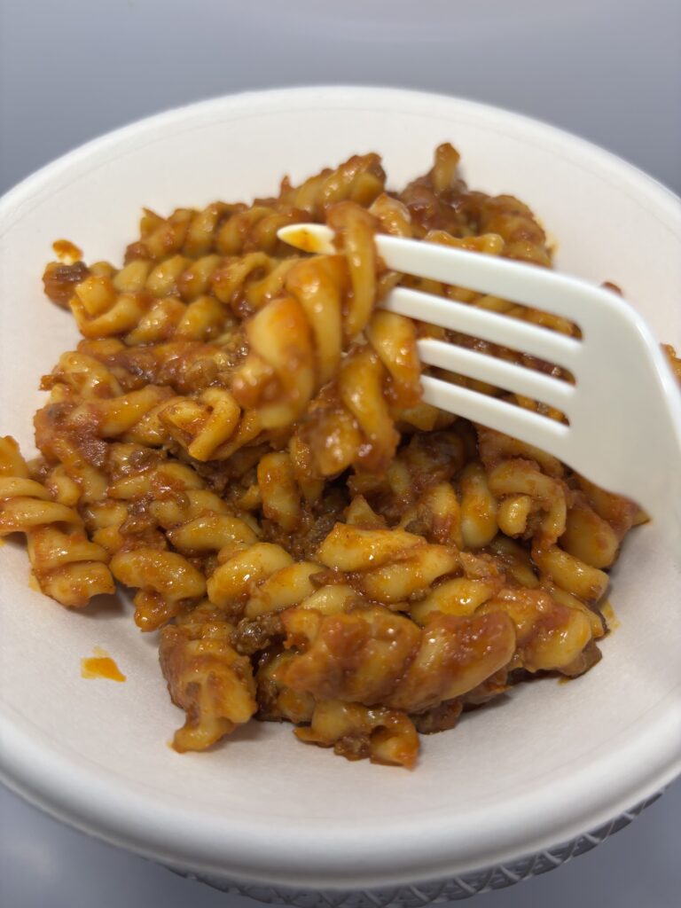 IZAMESHIそのままPASTA ボロネーゼ　湯煎後　パスタ拡大