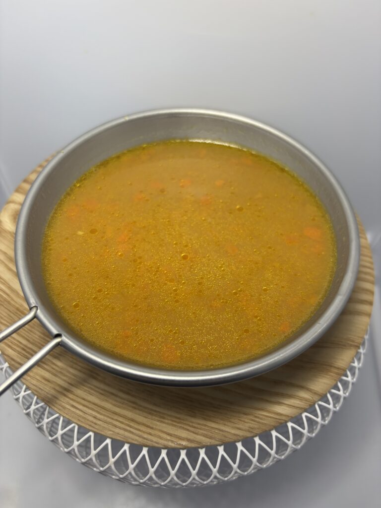 からだを想う野菜スープ ひよこ豆カレー　加熱　中身を出したところ