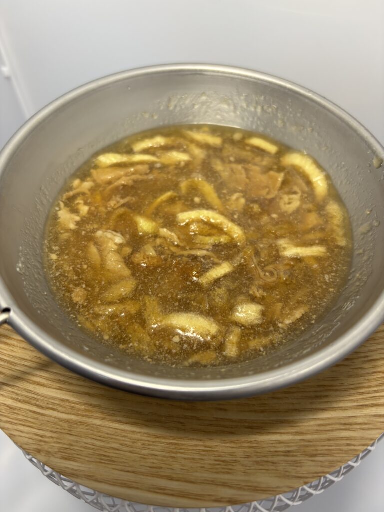 アスザックフーズ 水戻し牛丼の素　お湯を注いで３分後混ぜる