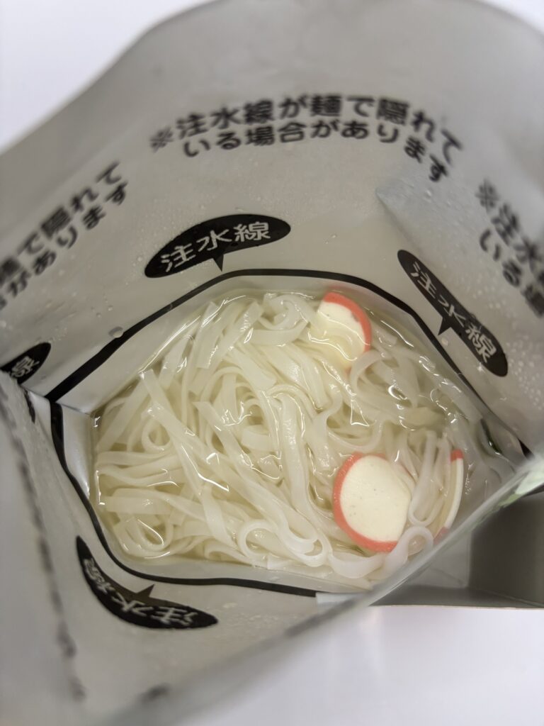 お米でできた麺で食べる米めんシリーズ うどん味　調理出来上がり